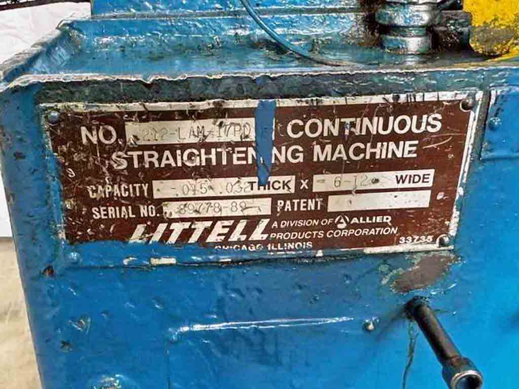 12" x 0.032" Littell Straightener w/CHS Uncoiler - Image 5
